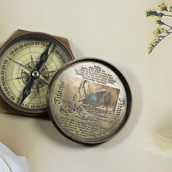 Antique Brass Sundial Marine Compass Camping/Hiking Steampunk Accessory - HENRY HUGHES LONDON 1941 Metal Compass Antique Brass Sundial Marine Compass Camping/Hiking Steampunk Accessory - HENRY HUGHES LONDON 1941 Metal Compass