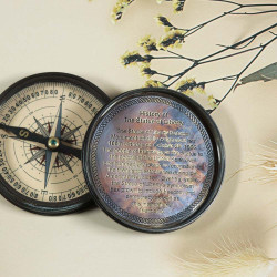 Novelika - Sundial Compass The Statue Of Liberty (1986) - Antique Vintage Solid Brass  -  Purpose Collectible Gift for Outdoor, Hiking, Camping