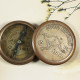 Solid Brass Sundial Marine Compass Camping -GEORGE AUSTRALIA 1901 Metal Compass Solid Brass Sundial Marine Compass Camping -GEORGE AUSTRALIA 1901 Metal Compass