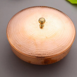 Novelika-  Copper Lagan Handi with Lid (NA633)
