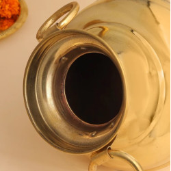 Novelika-Brass Water Pot or Ghada with Dual Ring Handles(NA637)