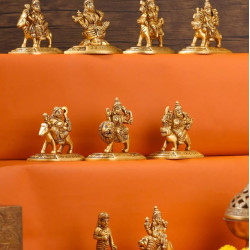 Novelika-  Brass Navdurga Idols(NA640)