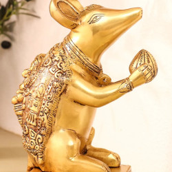 Novelika-  Brass Mushak (Mouse/Rat) Idol(NA642)