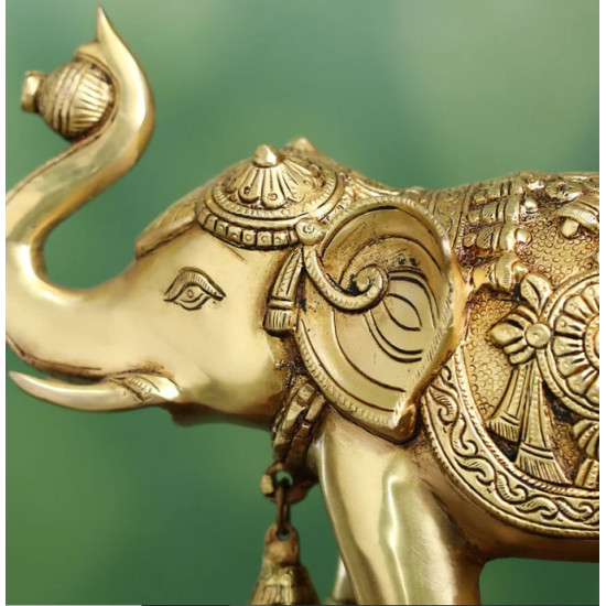 Novelika- Brass Decorative Elephant Statue(NA650)