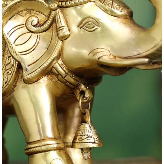 Novelika- Brass Decorative Elephant Statue(NA650)