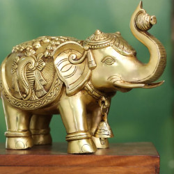 Novelika- Brass Decorative Elephant Statue(NA650)