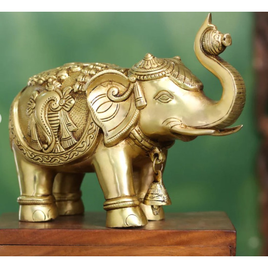 Novelika- Brass Decorative Elephant Statue(NA650)