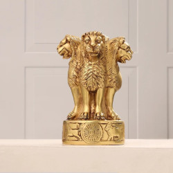 Novelika-Brass Ashok Stambh or   National Emblem of India(NA651)