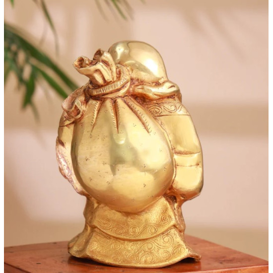 Novelika- Brass  Laughing Buddha statue(NA653)