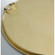 Novelika- Round Golden-Colored Brass Dosa Tawa with Two Handles(NA655)