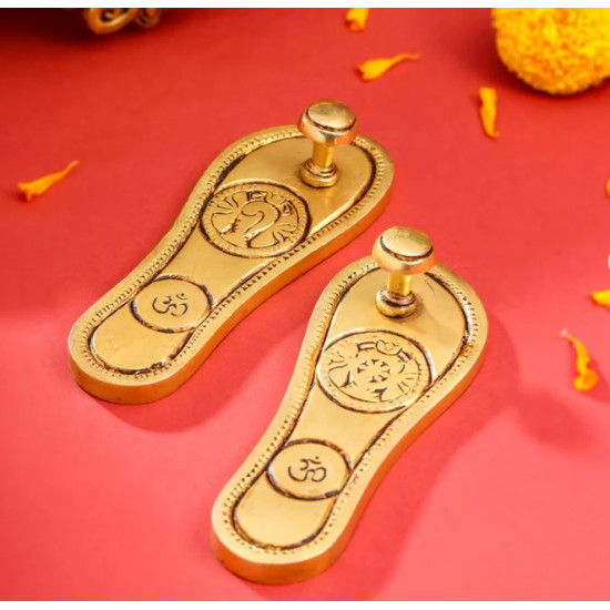 Novelika- Brass -Lakshmi Charan Padukas (NA656)