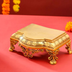Novelika- Brass Pooja Chowki(NA658)