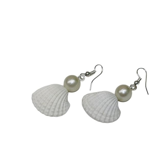 Novelika Handcrafted Seashell Dangle Earrings