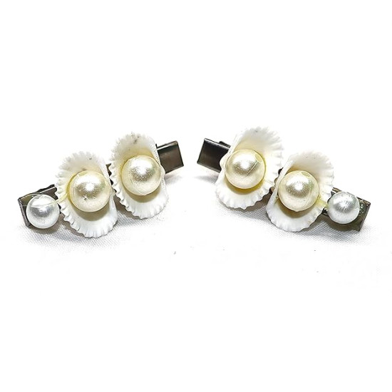 Novelika Seashell Dangle Earrings and kaudi earrings, kaudi and shell Hair Clip Novelika Seashell Dangle Earrings and kaudi earrings, kaudi and shell Hair Clip