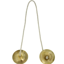 Novelika Manjira Or Karatalas Musical Instrument For Hand Cymbals Bhajan, Kirtan, Harinaam 