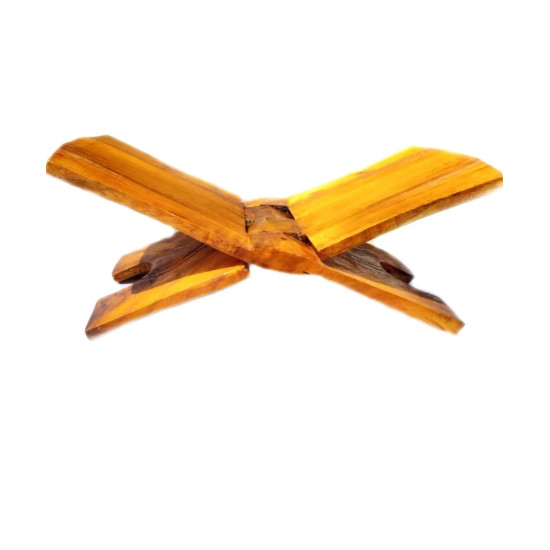Novelika Bhagavad Geeta Holder /Handmade Wooden Book Folding Stand Rehal For Religious Holy Books 