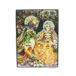 Novelika Radha Krishna Iskcon Photo Frame For Wall & Table Decoration Novelika Radha Krishna Iskcon Photo Frame For Wall & Table Decoration