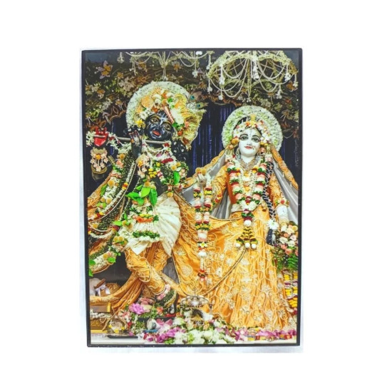 Novelika Radha Krishna Iskcon Photo Frame For Wall & Table Decoration 