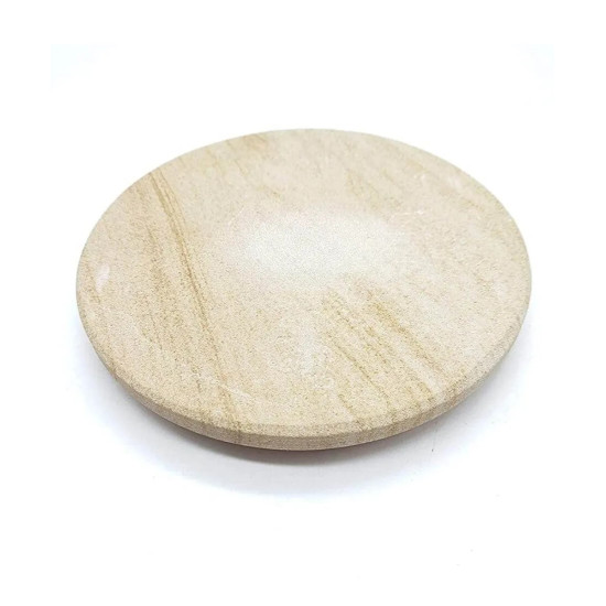 Novelika Chandan Pata Stone Chakla - Sandlewood Rubbing Board With - Set Of 1