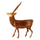 NOVELIKA- Brass Deer Statue for Home Office Décor Showpiece ( Pack of 1 ) 