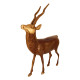 NOVELIKA- Brass Deer Statue for Home Office Décor Showpiece ( Pack of 1 ) 