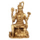 NOVELIKA-Brass Blessing Lord Shiva Statue Home Mandir Puja  Showpiece (Pack of 1)