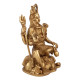 NOVELIKA-Brass Blessing Lord Shiva Statue Home Mandir Puja  Showpiece (Pack of 1)