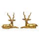 NOVELIKA-Brass Decorative Golden Animal Dear Showpiece Vastu and Return Gift.(Pack of 1)