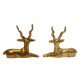 NOVELIKA-Brass Decorative Golden Animal Dear Showpiece Vastu and Return Gift.(Pack of 1)