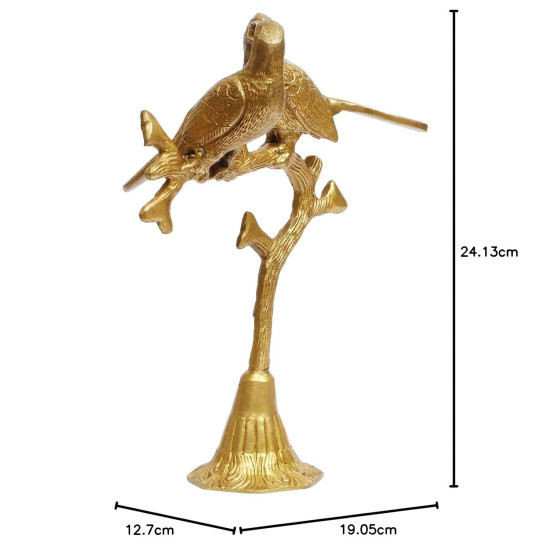 NOVELIKA-Brass Birds On Tree Love Couple Showpiece ( Pack of 1) NOVELIKA-Brass Birds On Tree Love Couple Showpiece ( Pack of 1)