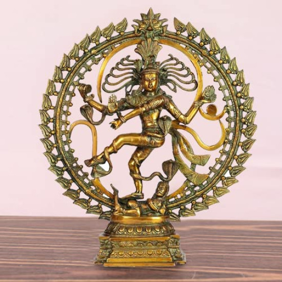 NOVELIKA- Shiva Natraj Statue Home Décor Mandir Temple Vastu Showpiece Height 24 Inches (Pack of 1) NOVELIKA- Shiva Natraj Statue Home Décor Mandir Temple Vastu Showpiece Height 24 Inches (Pack of 1)