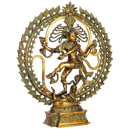 NOVELIKA- Shiva Natraj Statue Home Décor Mandir Temple Vastu Showpiece Height 24 Inches (Pack of 1) NOVELIKA- Shiva Natraj Statue Home Décor Mandir Temple Vastu Showpiece Height 24 Inches (Pack of 1)