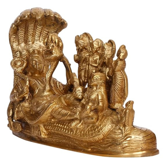 NOVELIKA- Vishnu Parivar Brass Idol Showpiece ( Pack of 1) NOVELIKA- Vishnu Parivar Brass Idol Showpiece ( Pack of 1)