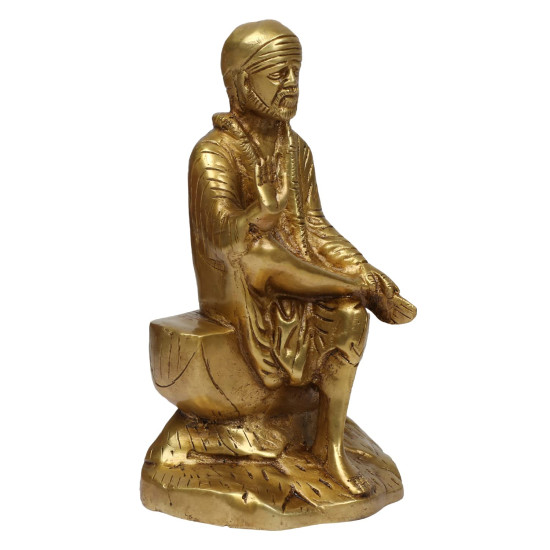 NOVELIKA- Om Sairam Bhagwan Statue  Blessing Showpiece ( Pack of 1)