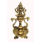 NOVELIKA- Brass Laxmi Oil Deepam for Home Décor Pooja (Pack of 1)