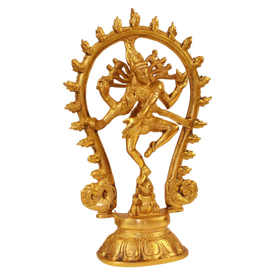 NOVELIKA- Idol Lord Shiva Dancing Natraj Murti For Home Décor &  Temple ( Pack of 1 )