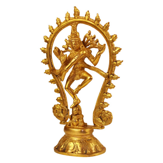 NOVELIKA- Idol Lord Shiva Dancing Natraj Murti For Home Décor &  Temple ( Pack of 1 )