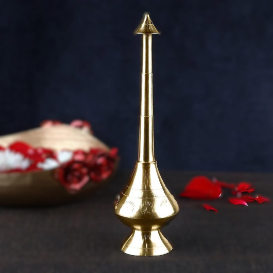 NOVELIKA-Brass Sprinkler Bottle for Gangajal, Perfume Gulab Pash (Set of 1)