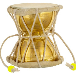 NOVELIKA- Lord Shiva Brass Damru  for Pooja (Set of 1)