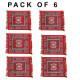 NOVELIKA- Multicolor Velvet Prayer Mat -( Pack of 6) NOVELIKA- Multicolor Velvet Prayer Mat -( Pack of 6)
