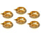 NOVELIKA- Brass Deepak for Puja (Set of 6 )
