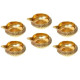 NOVELIKA- Brass Deepak for Puja (Set of 6 )
