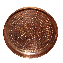 NOVELIKA- Round Plate, Channi Thali with Big Holes (Pack of 1)