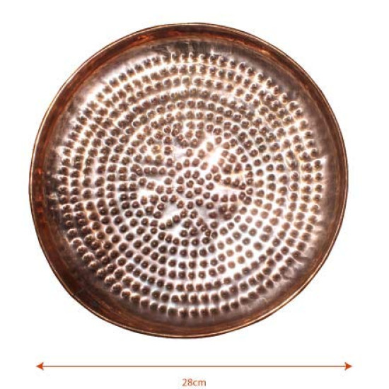 NOVELIKA- Round Plate, Channi Thali with Big Holes (Pack of 1)