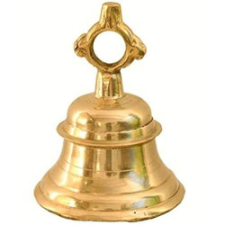 NOVELIKA- Brass Bell Temple Ghanta Pooja Bell (1 KG ) Pack of 1
