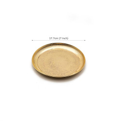 NOVELIKA- Pure Brass Puja Thali with Flower Embossed Design (Pack of 1) NOVELIKA- Pure Brass Puja Thali with Flower Embossed Design (Pack of 1)