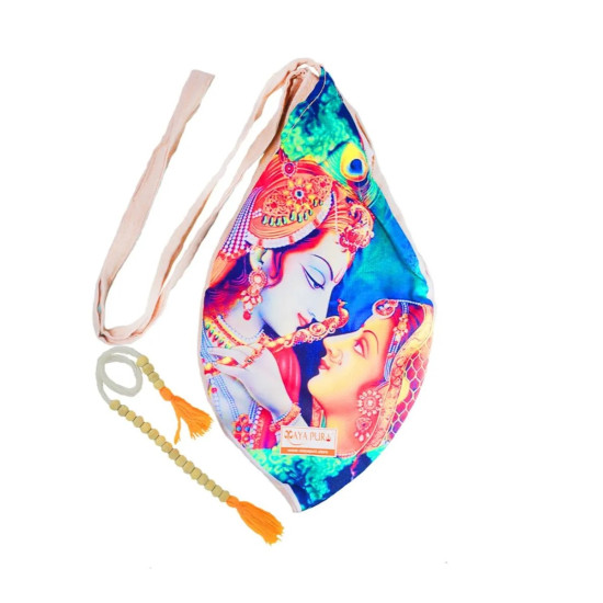 NOVELIKA- Multicolor Beautiful Radha Krishna Printed Japa Bag/Chanting Bag With Sakshi Mala Counter (Pack of 1) NOVELIKA- Multicolor Beautiful Radha Krishna Printed Japa Bag/Chanting Bag With Sakshi Mala Counter (Pack of 1)