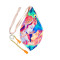 NOVELIKA- Multicolor Beautiful Radha Krishna Printed Japa Bag/Chanting Bag With Sakshi Mala Counter (Pack of 1)