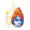 NOVELIKA- Multicolor Krishna Face Printed Chanting Bag/Beads Bag Or Japa Bag With Sakshi Mala Counter (Pack of 1)