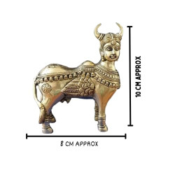 NOVELIKA-Kamdhenu Statue | Height-10 cm Aprrox. | Weight-650 Gram Approx. (Set of 1)